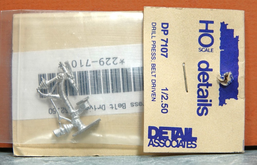 DETAIL ASSOCIATES HO SCALE DRILL PRESS BELT DRIVEN # DP 7107