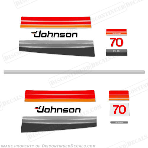 Fits Johnson 1980 70hp Decals