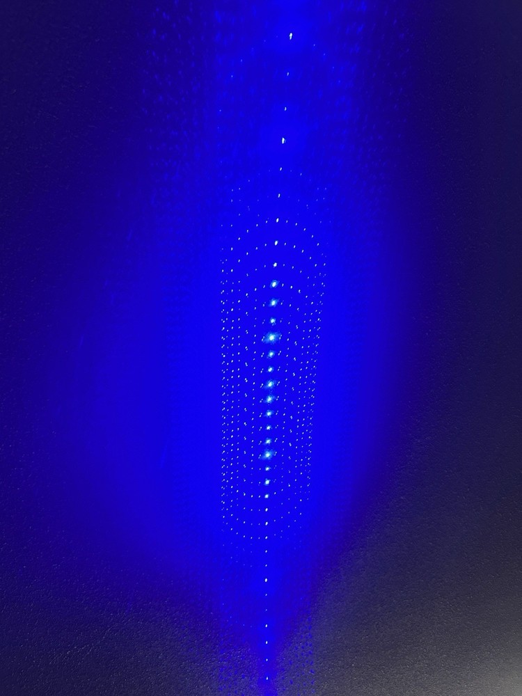 5W High Power Adjustable Blue Burning Laser Pointer Visible Dot Torch Light USB