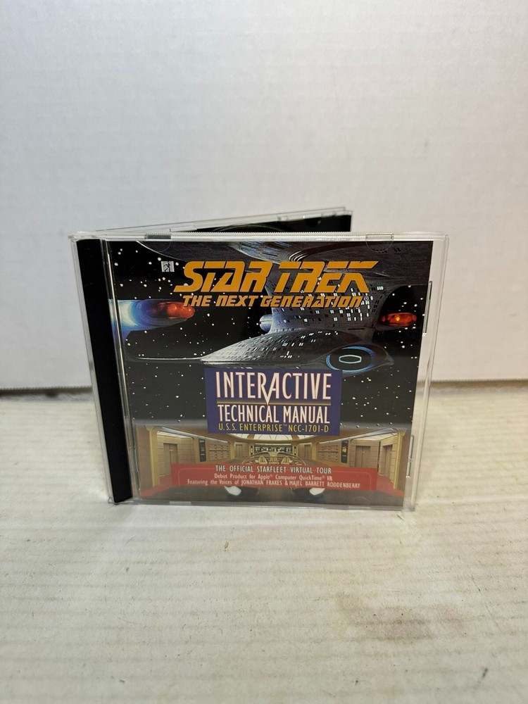 STAR TREK THE NEXT GENERATION INTERACTIVE TECHNICAL MANUAL PC CD ROM used