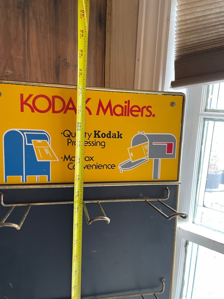 Kodak Mailers Camera Store Display wall rack