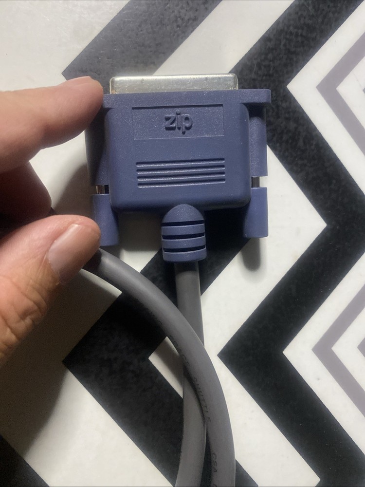 Iomega External Parallel ZIP-100 Drive Z100P2 W/ Cables & AC Adapter UNTESTED