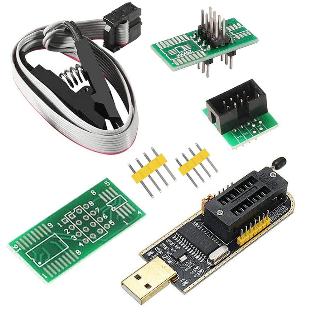 ABSOK SOIC8 SOP8 Flash Chip IC CH341A USB Programmer BIOS USB...
