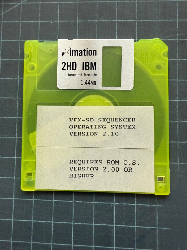 Ensoniq VFX SD Sequencer Operating System Disk v 2.10 OS