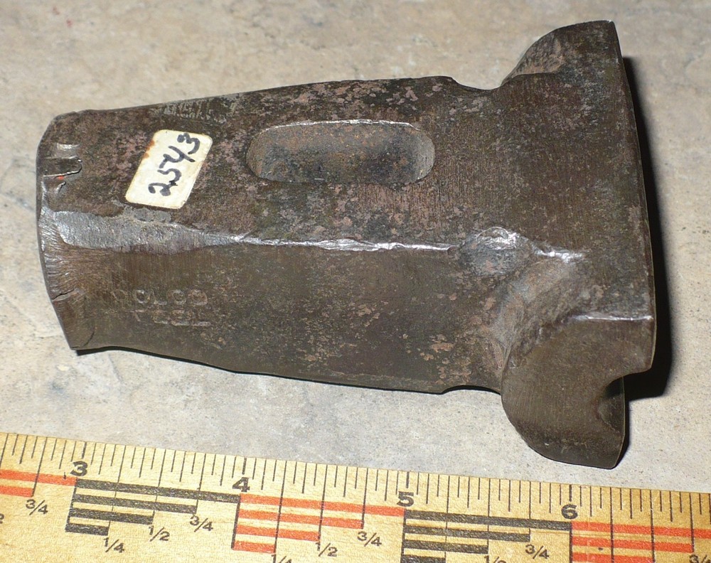 Blacksmith Top Swage Hammer Head 2 1/2' Round