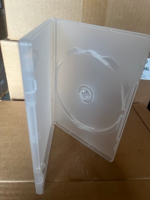 10 PCS NEW TOP QUALITY 14MM SINGLE DVD CASE ,CLEAR, MADE IN USA 1095L, FREE SHIP