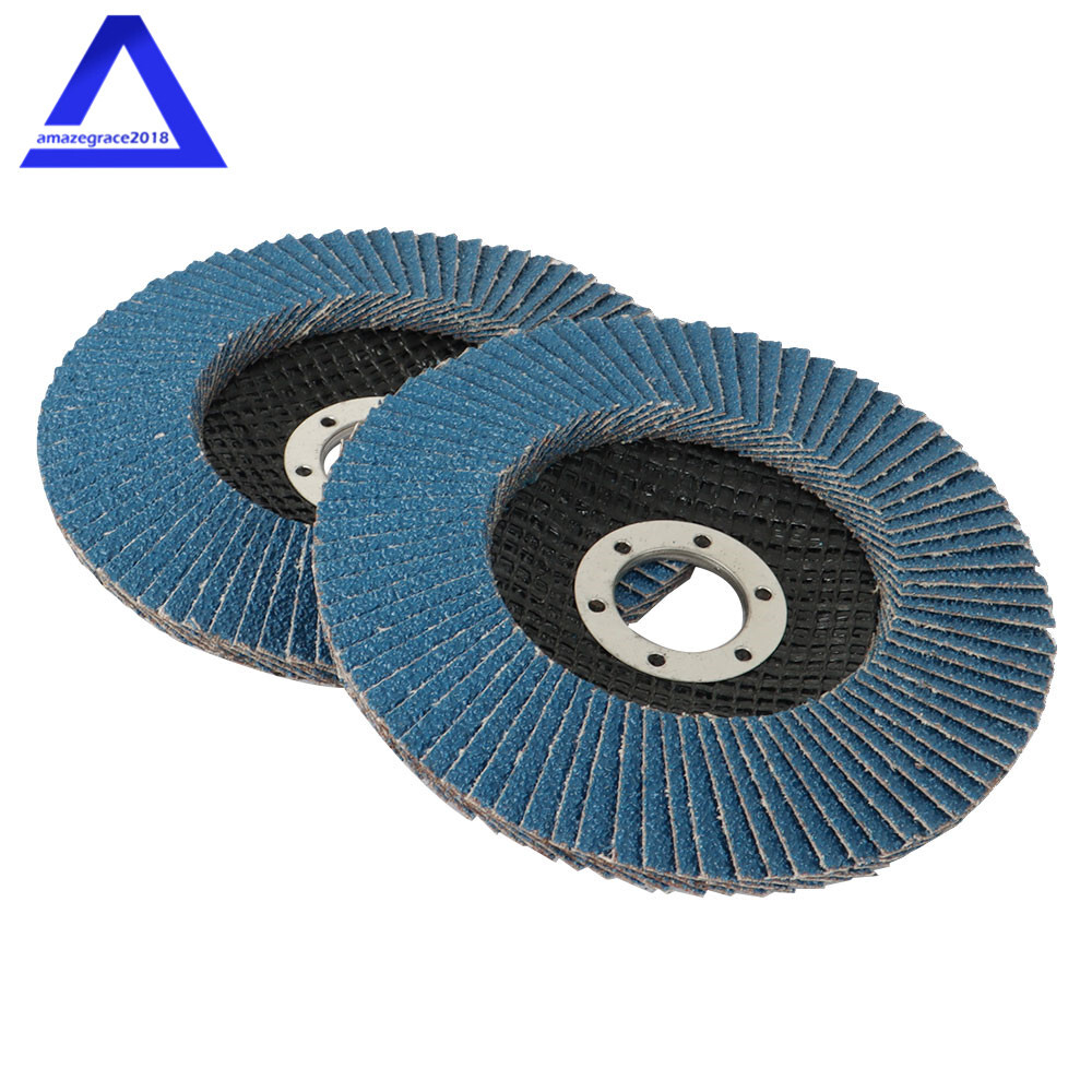 10×Premium Zirconia Flap Disc / Wheel Angle Grinder Sanding Disk 5" 125mm 40Grit