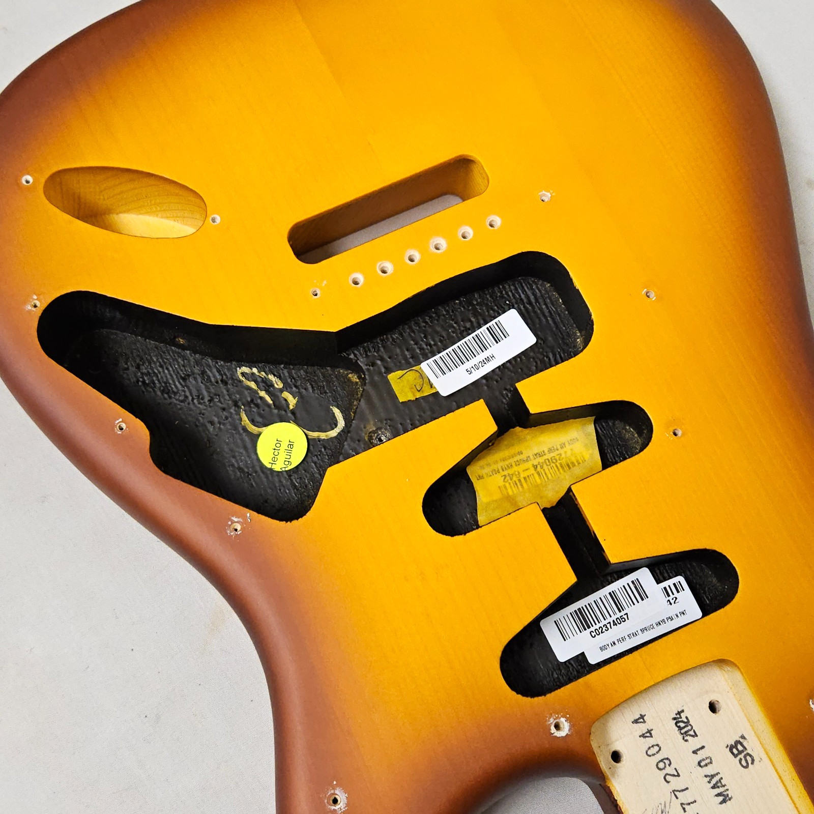 Fender American Performer LE Timber Strat Spruce Body Satin Sunburst USA Guitar