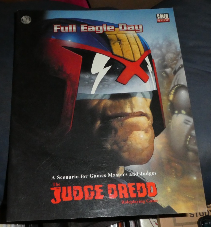 Judge Dredd RPG  Full Eagle Day Introductory Scenario D20 Mongoose *FS