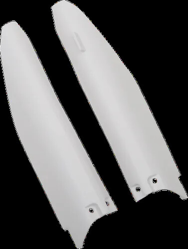 Acerbis White Lower Fork Cover Protector Guard Set Suzuki RM250 04-06