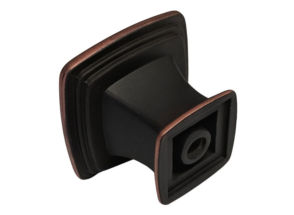 Dark Oil Rubbed Bronze 1 1/4" Kitchen Bathroom Cabinet Square knobs