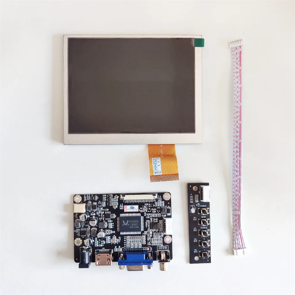 5 inch AT050TN22 V1 V.1 LCD Screen  + VGA AV LCD Controller Driver Board 640x480
