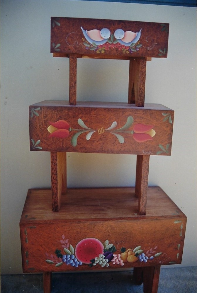 Three Steps to Folk Art Phyllis Tilford Decorative Painting Pattern Packet