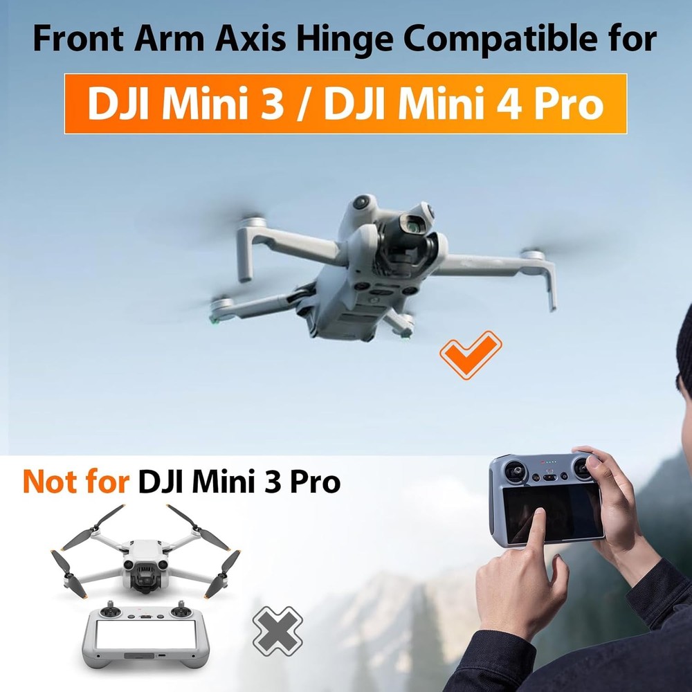 Front Arm Axis Replacement for DJI Mini 4 Pro/Mini 3 Shaft Screws...
