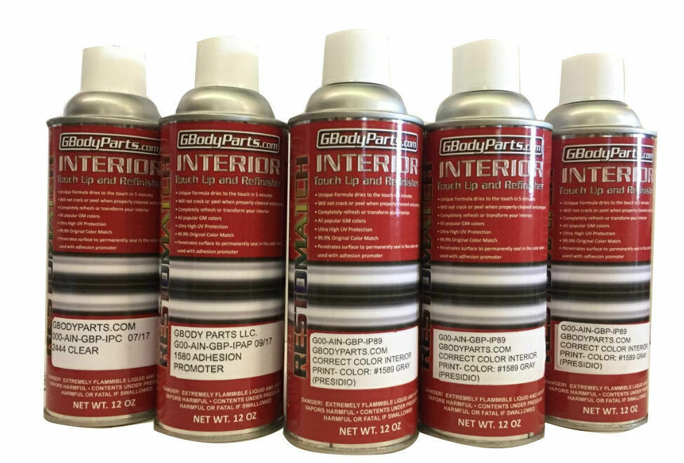 78-88 GBody INTERIOR DYE PAINT for plastic metal vinyl Spray Can COLOR CHOICE ea
