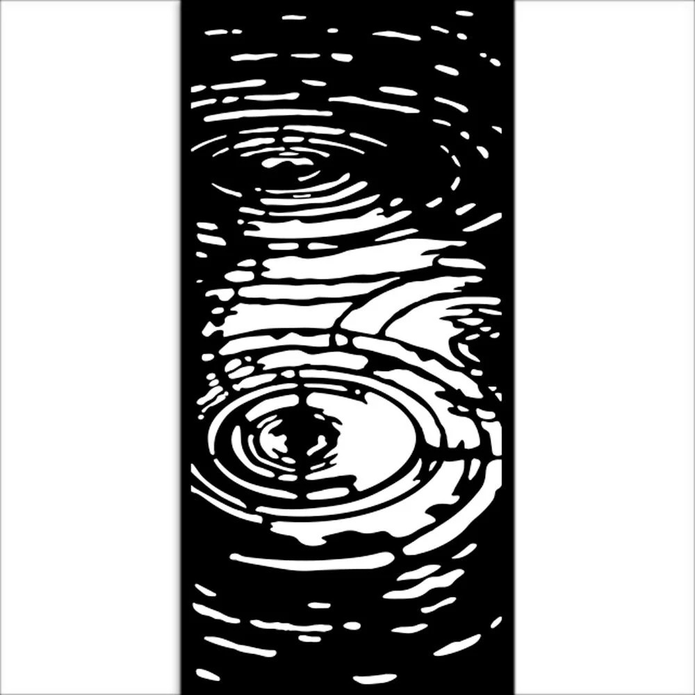 Stamperia Stencil - Herbarium Silvae Water Pattern, KSTDL139