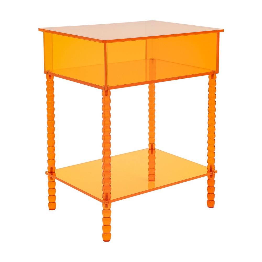 Acrylic End Table Side Table With Storage Couch Table Bedside Table For Dorm