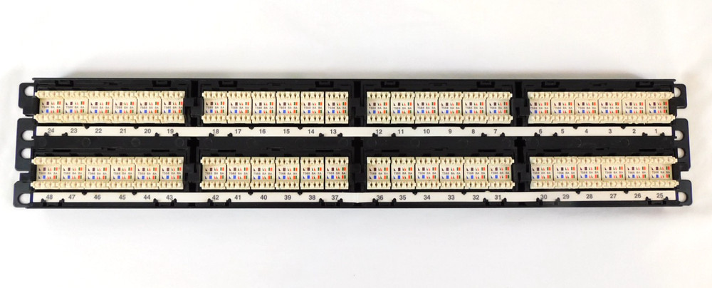 Panduit 48-Port Cat5e Patch Panel DP485E88TGY - Excellent Condition