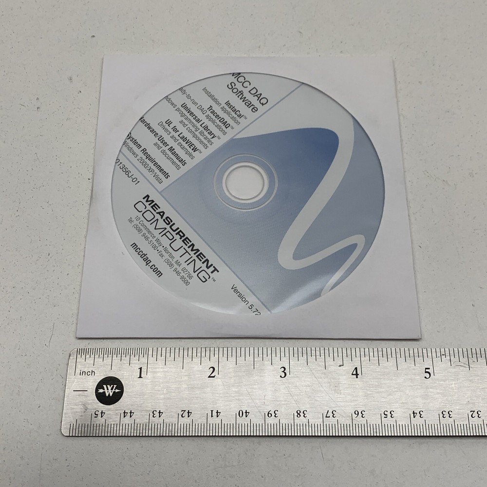 National Instruments 501356J-00 MCC DAQ Software CD-ROM CD Kit Version 5.72