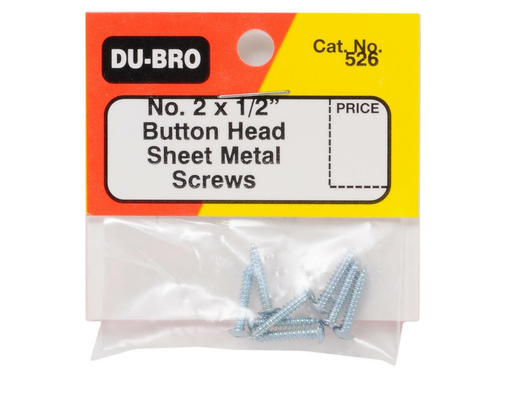 DuBro #2 x 1/2" Button Head Screws (8) [DUB526]
