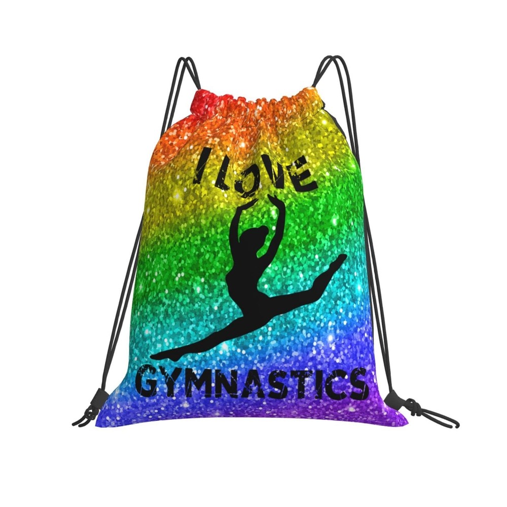 Braytow Gymnastics Drawstring Backpack Gym String Bag One Size, A2