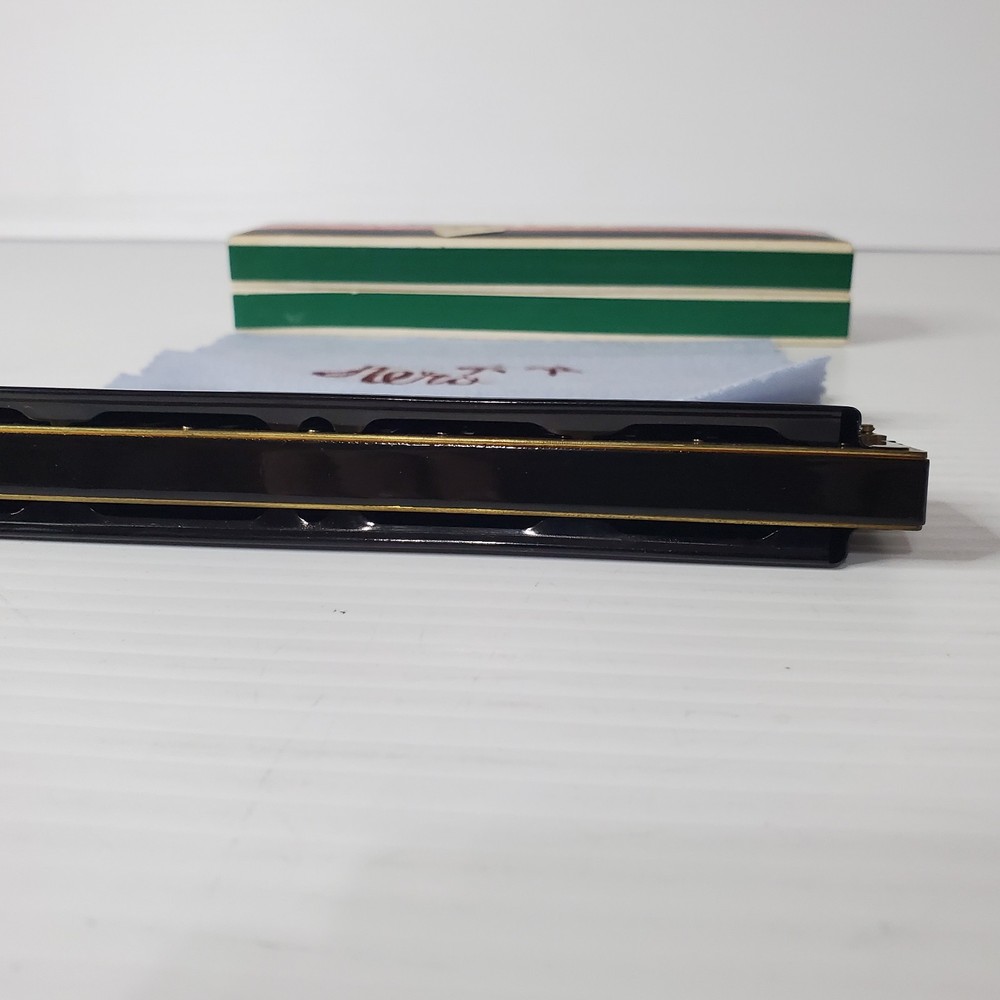 Vintage Hero Harmonica Black In Box With Microfiber Chinese