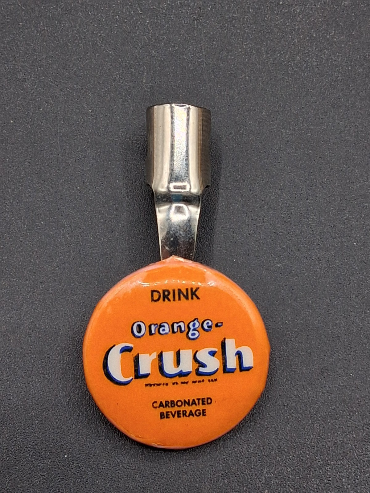 🍊 Vintage Orange Crush Soda Pop Metal Pen Clip Advertising Pencil Topper NOS 🍊