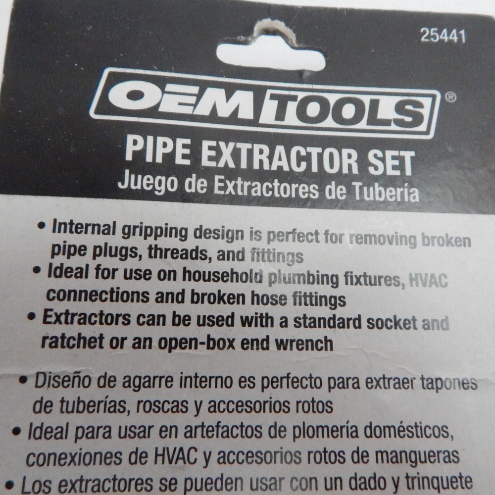 OEMTOOLS 25441 Pipe Extractor Set