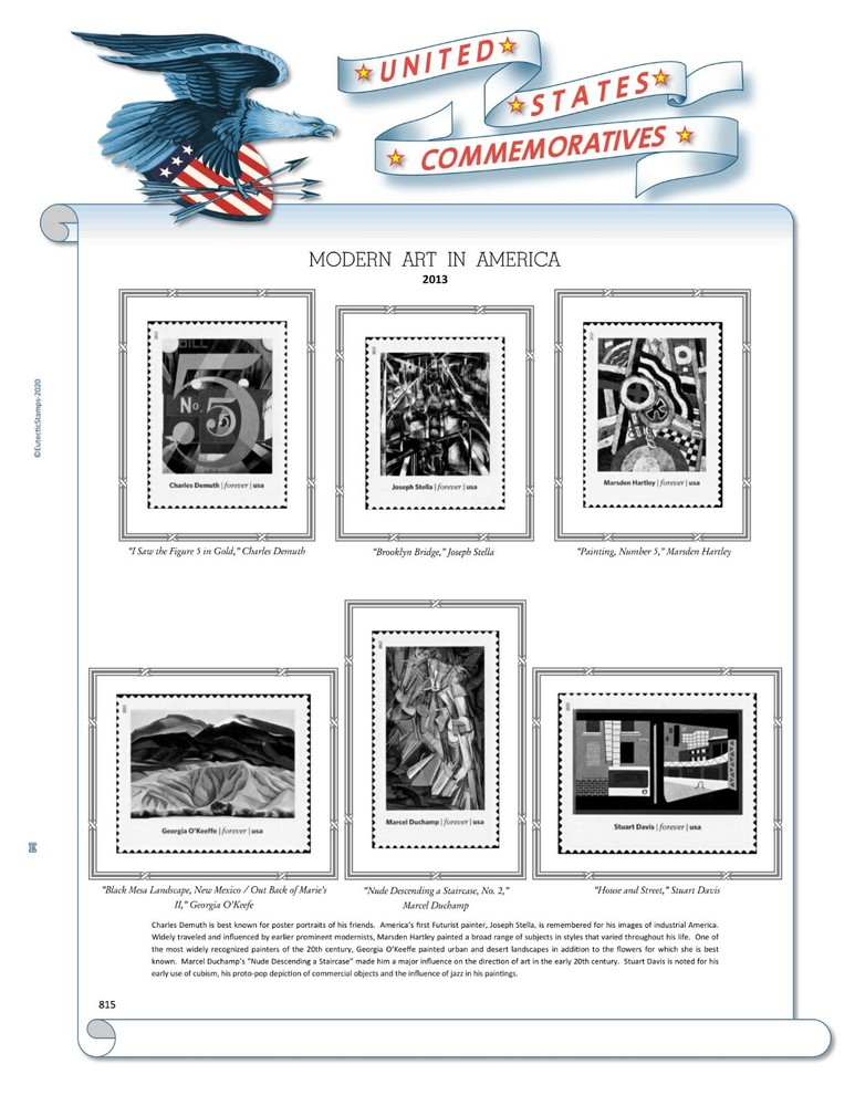 2013 U.S. Commemorative Singles COMPLETE Supplement (White Ace Alternative)