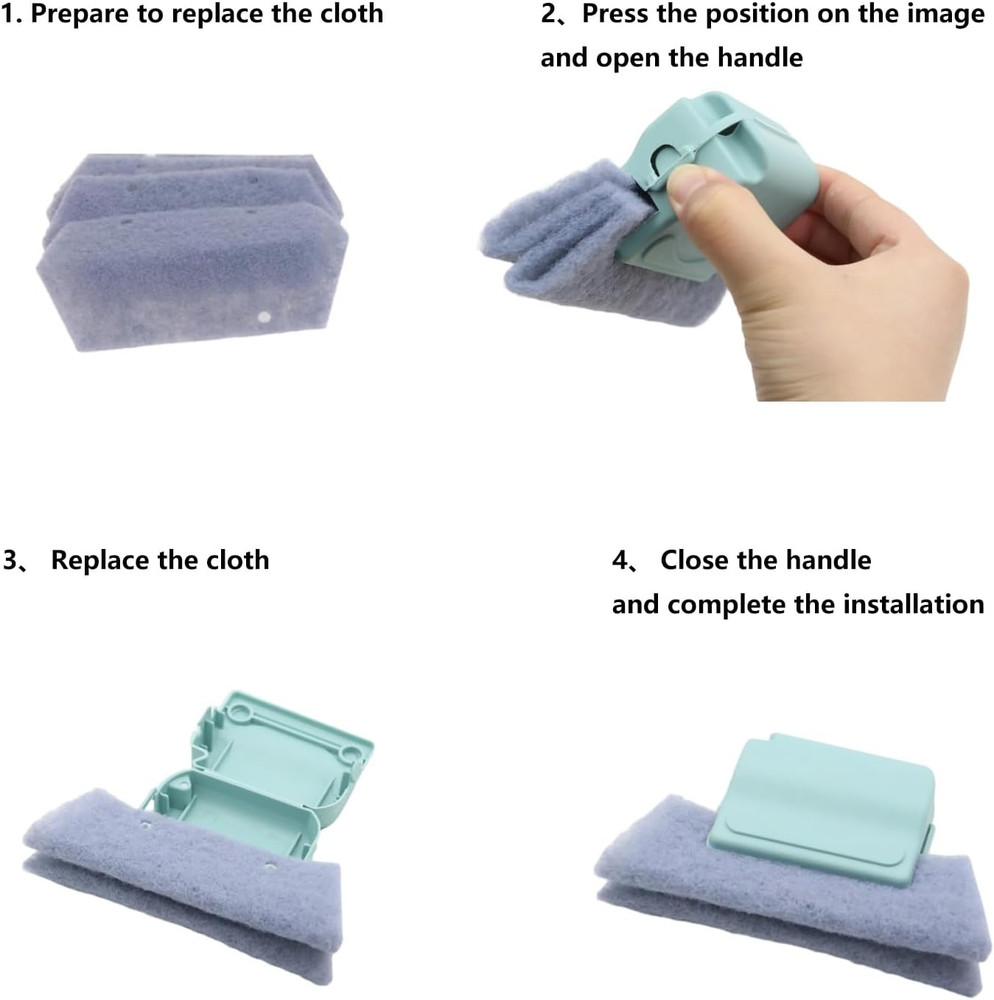 Magic Window Track Cleaning Tools Set, Window Sill Track Cleaner Tools, Clean Sc