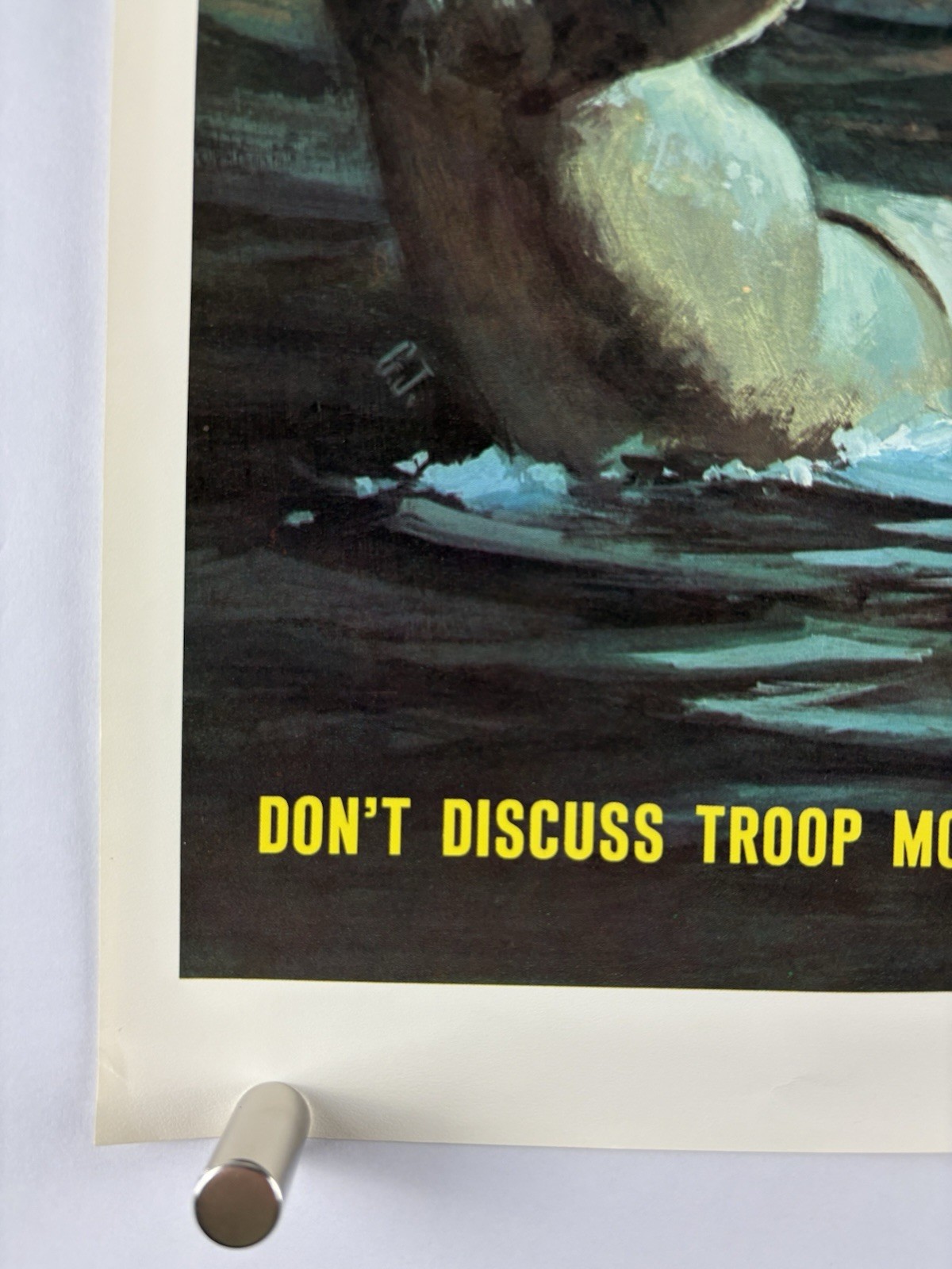 SLIP OF THE LIP DUPONT War Poster 1960s 14x 21 Vietnam World War 2 Art WWII 02