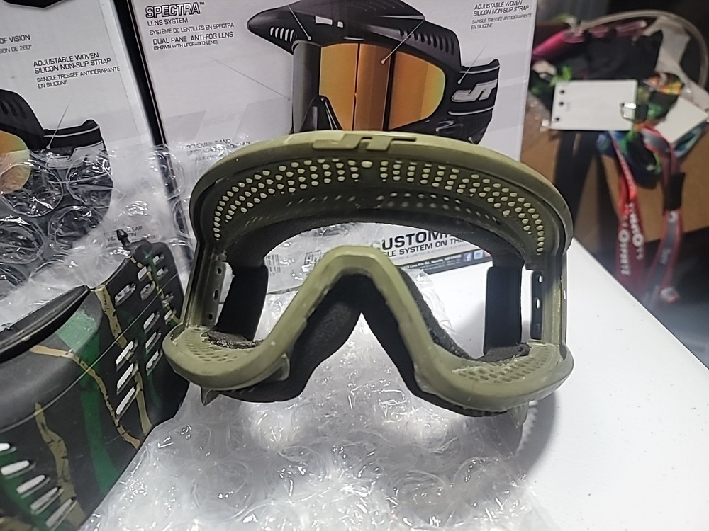 Og Jt Proflex OLIVE THIN FRAMES With Extras Jt Paintball