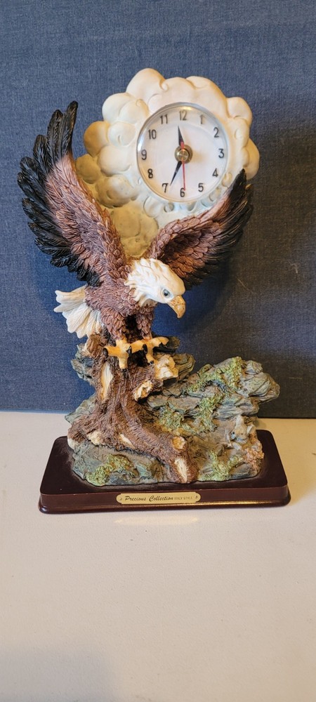Precious Collection Eagle Clock