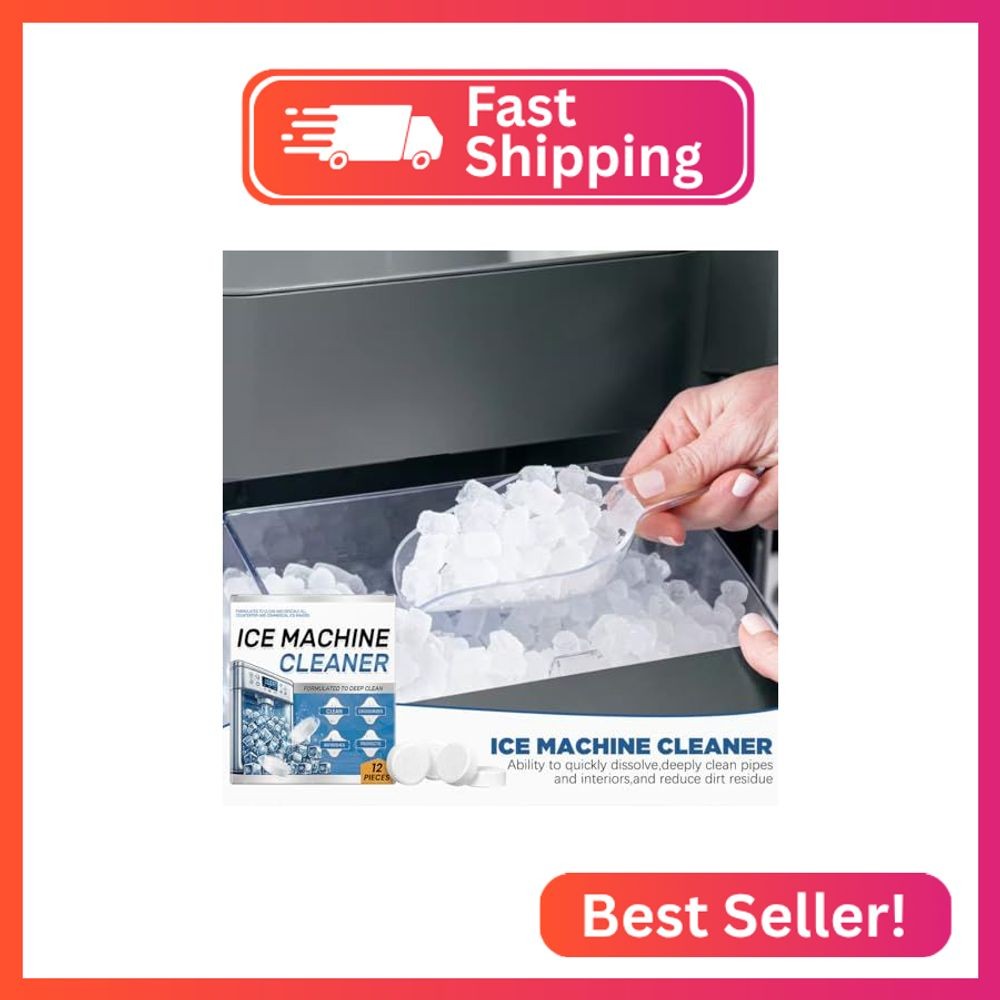 YIVANNUO Ice Machine Cleaner Maker Descaler - 24 Clean Tablets, Compatible with