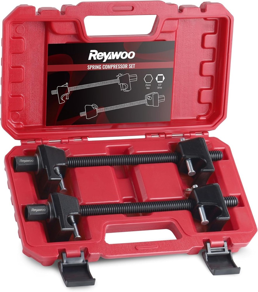 Reywoo Spring Compressor Tool, Heavy-Duty Coil Spring Compressor Tool with Locki