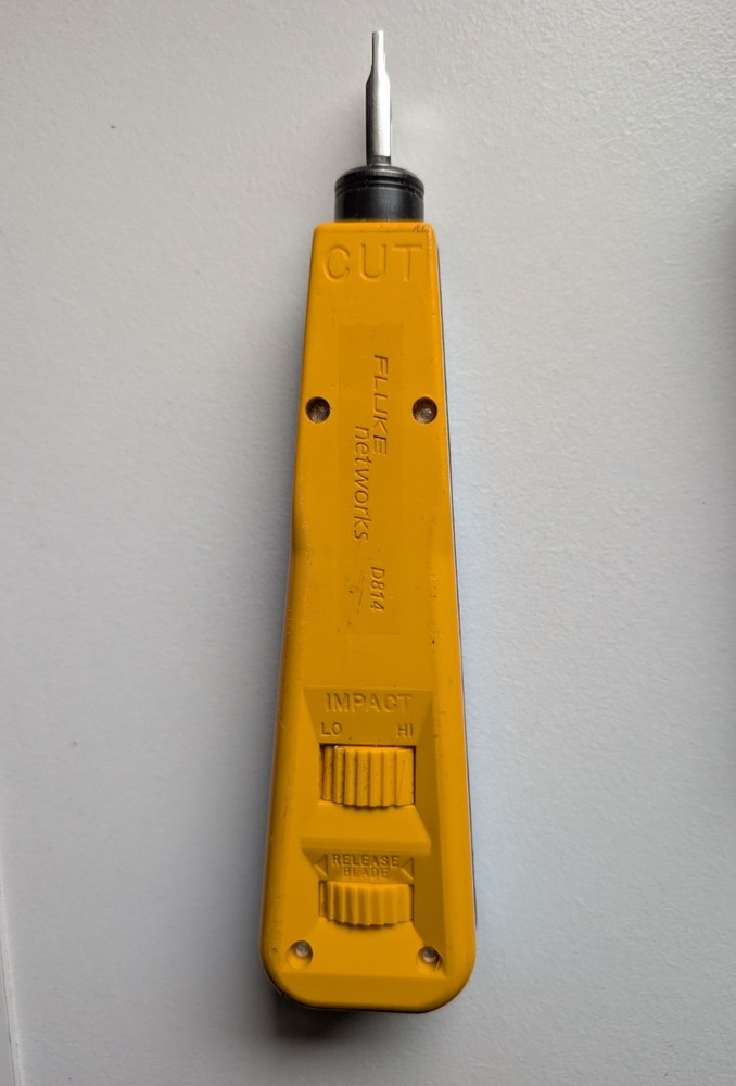 Fluke Networks D814 Punch Down Tool for Network and Telecom Cabling Installation