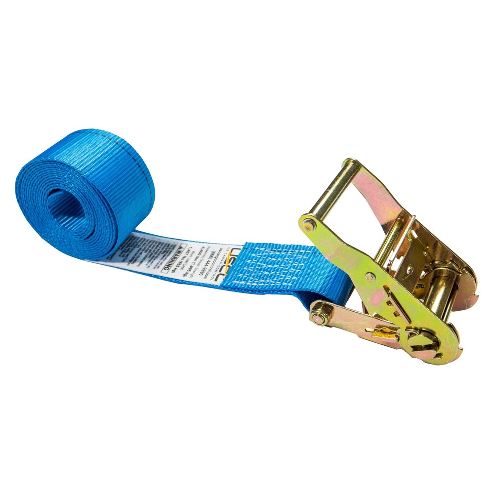 USCC 2" X 15' Endless Ratchet Straps - Blue