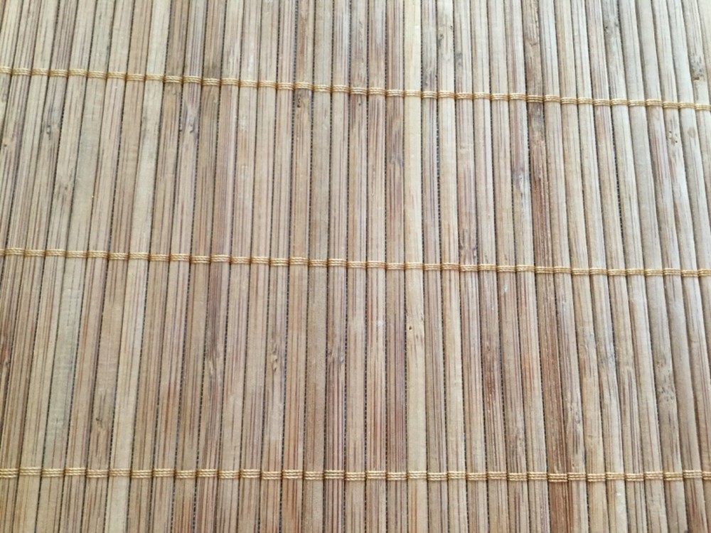 Lot 2 Roll-Up Bamboo Placemats - Dinner Table Setting