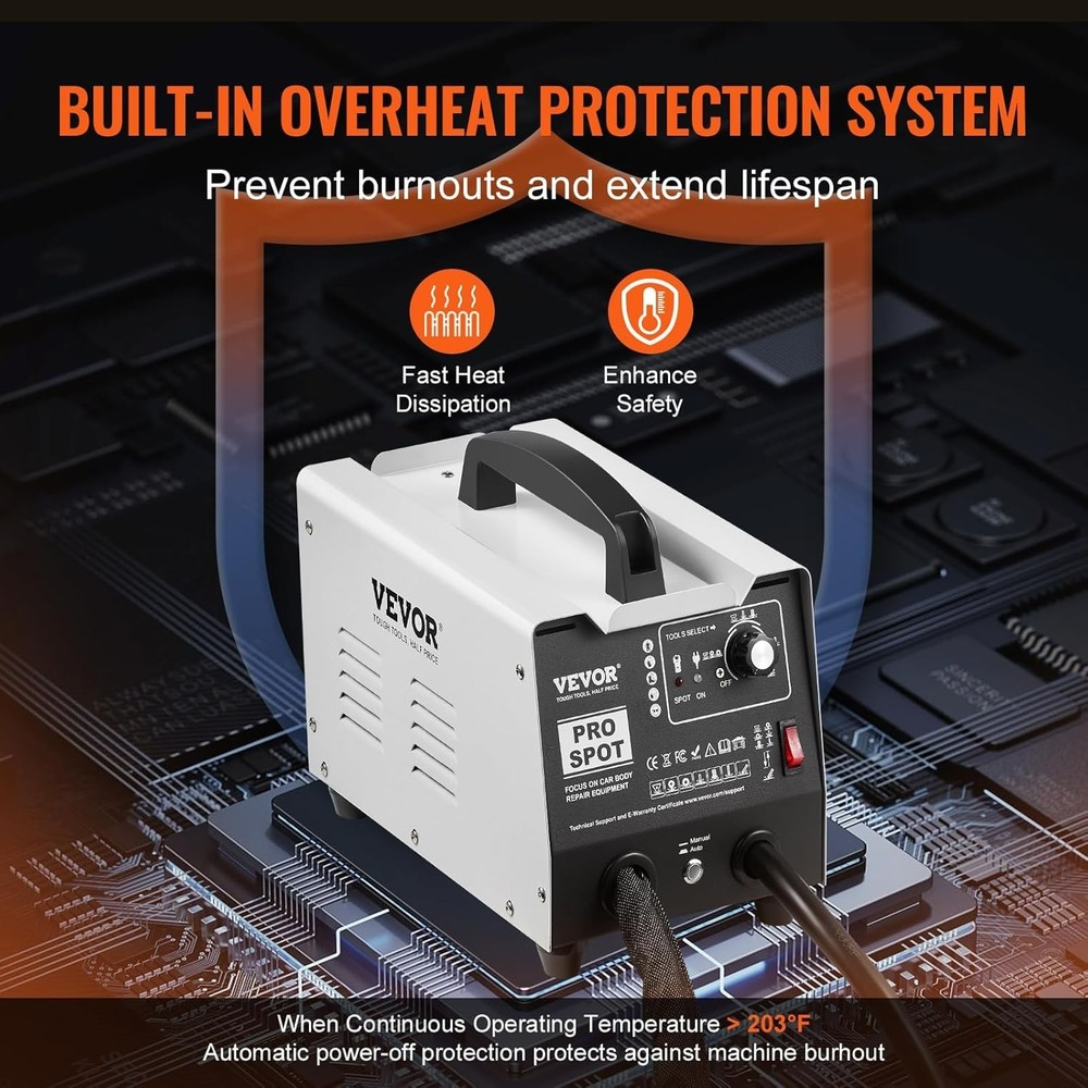 VEVOR Vehicle Panel Spot Puller Dent Spotter Spot Dent Puller