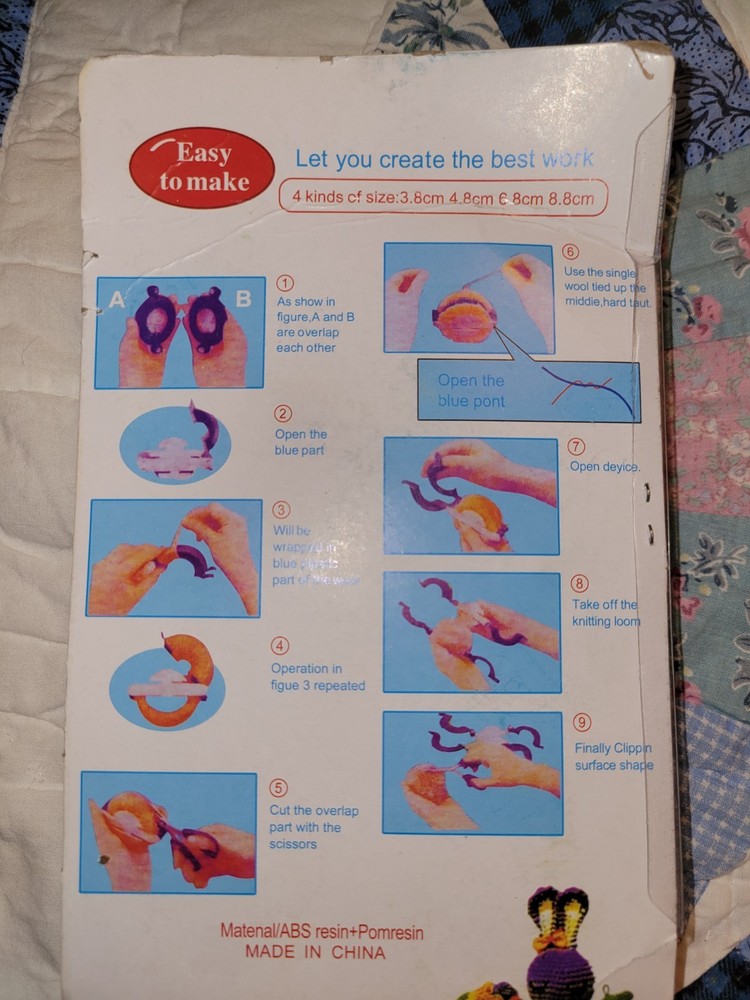 Pom-Pom Maker Set-4/Pkg