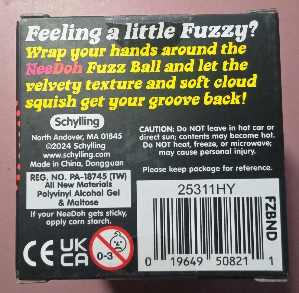 NeeDoh Fuzz Ball Orange