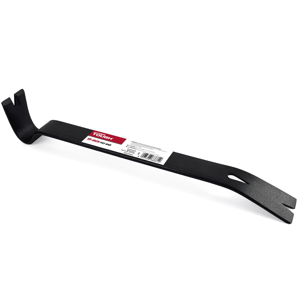2-Pack 15 Inch Utility Pry Bar Nail Puller Crowbar Demolition Tool Set
