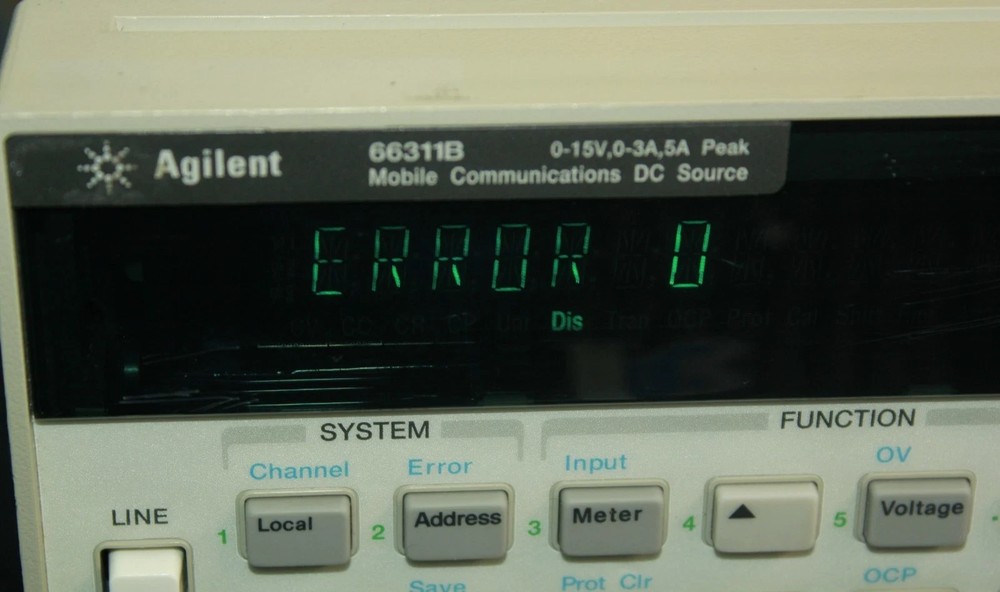 Agilent 66311B 0-15V, 0-3A,5A | Mobile Communications DC Source