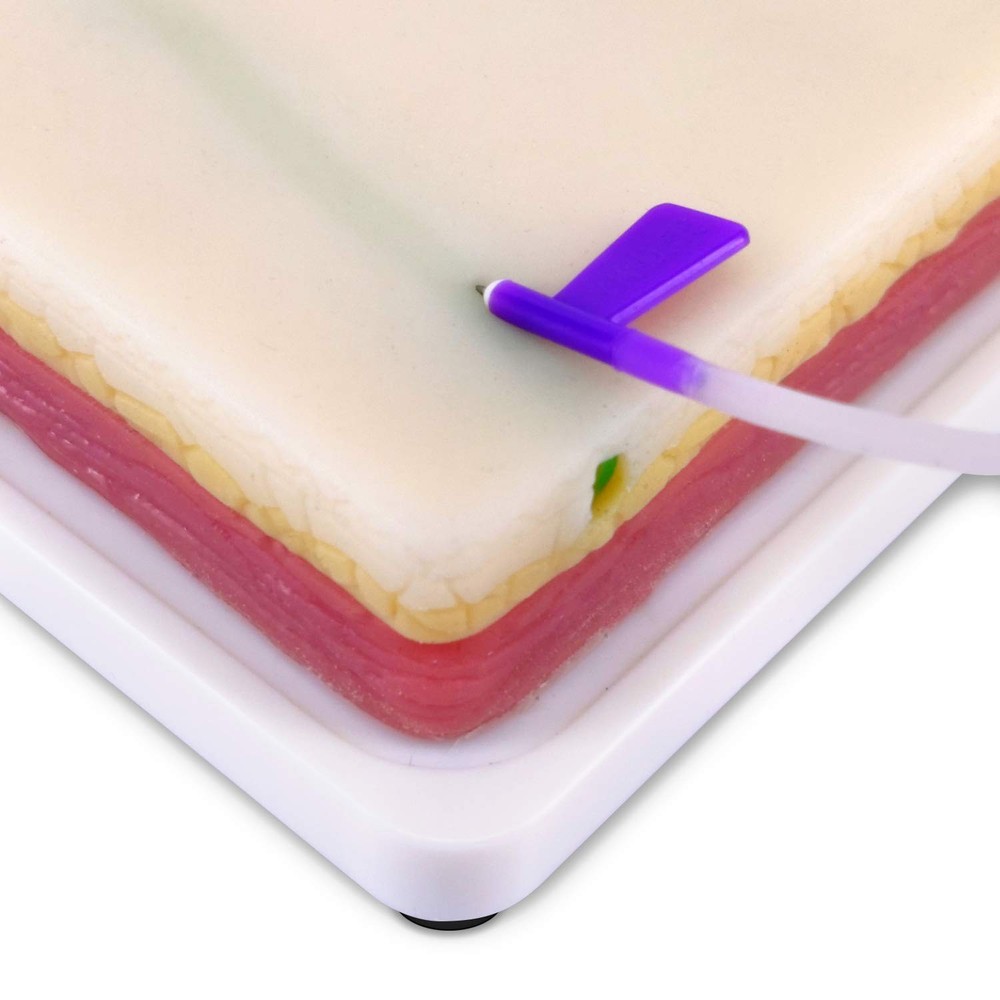 Realistic IV Injection Training Pad with 4 Embedded Veins & Blood Return Feature