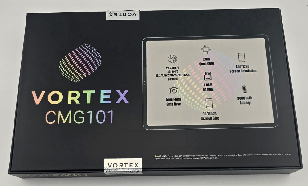 New 10.1 Vortex CMG 101 4G Android Smart Tablet With Protective Case