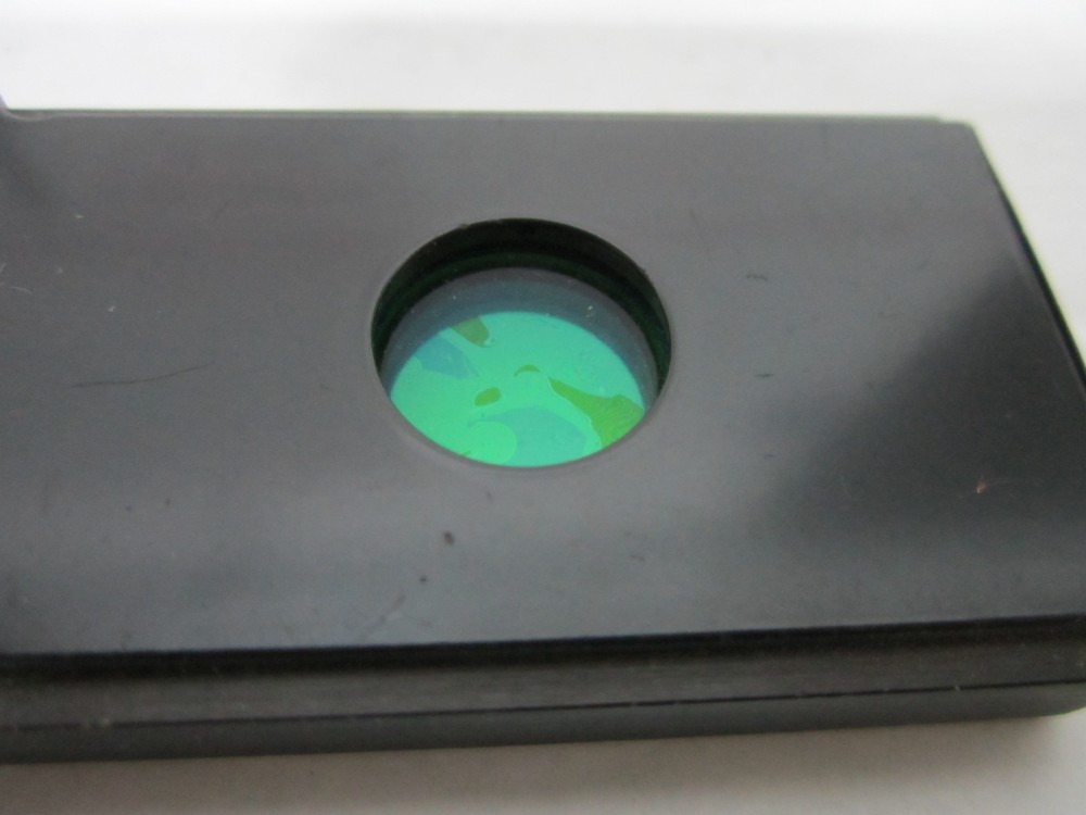 MICROSCOPE OPTICAL SLIDE FILTER ZEISS GERMANY [delaminated] OPTICS BIN#N5-21