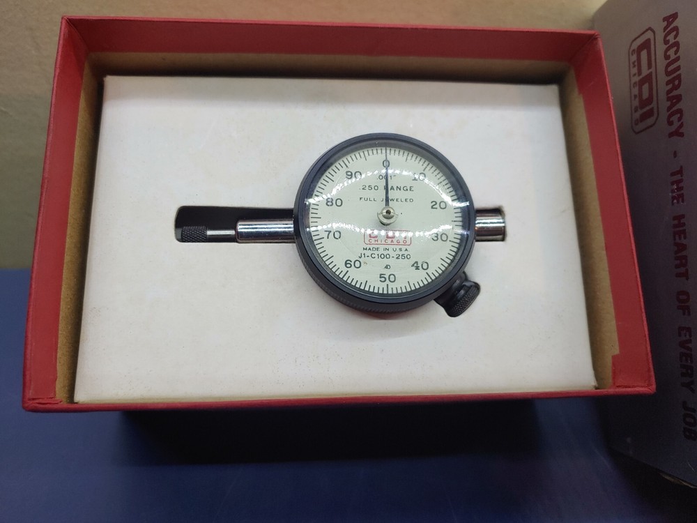 CDI Dial Indicator J1-C100-250 w/ Original Box