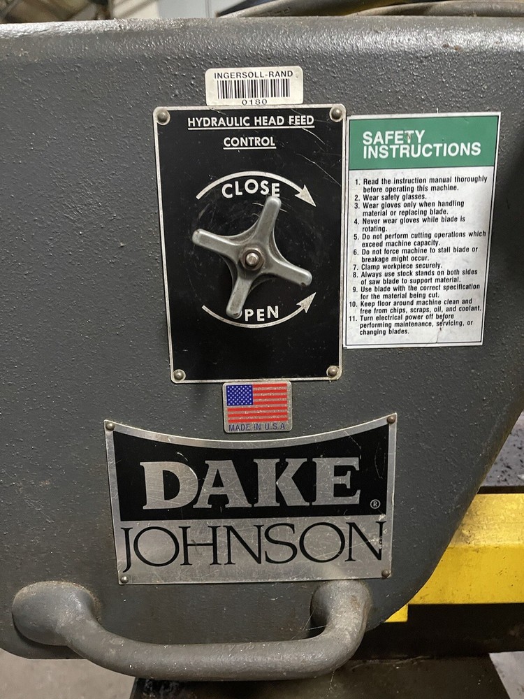 Dake Johnson Horizontal Band Saw