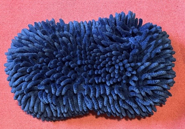 Blue Chenille Hand Held Car Washing Brush