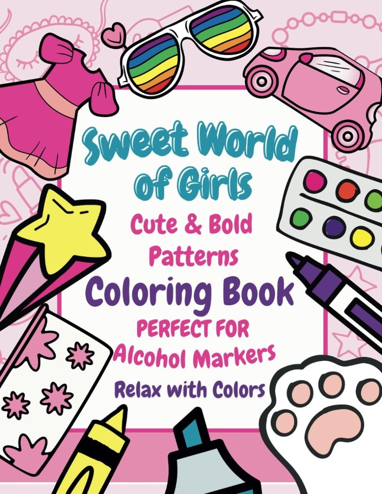 Alcohol Markers Coloring Book: Bold Patterns for Stress-Free Coloring